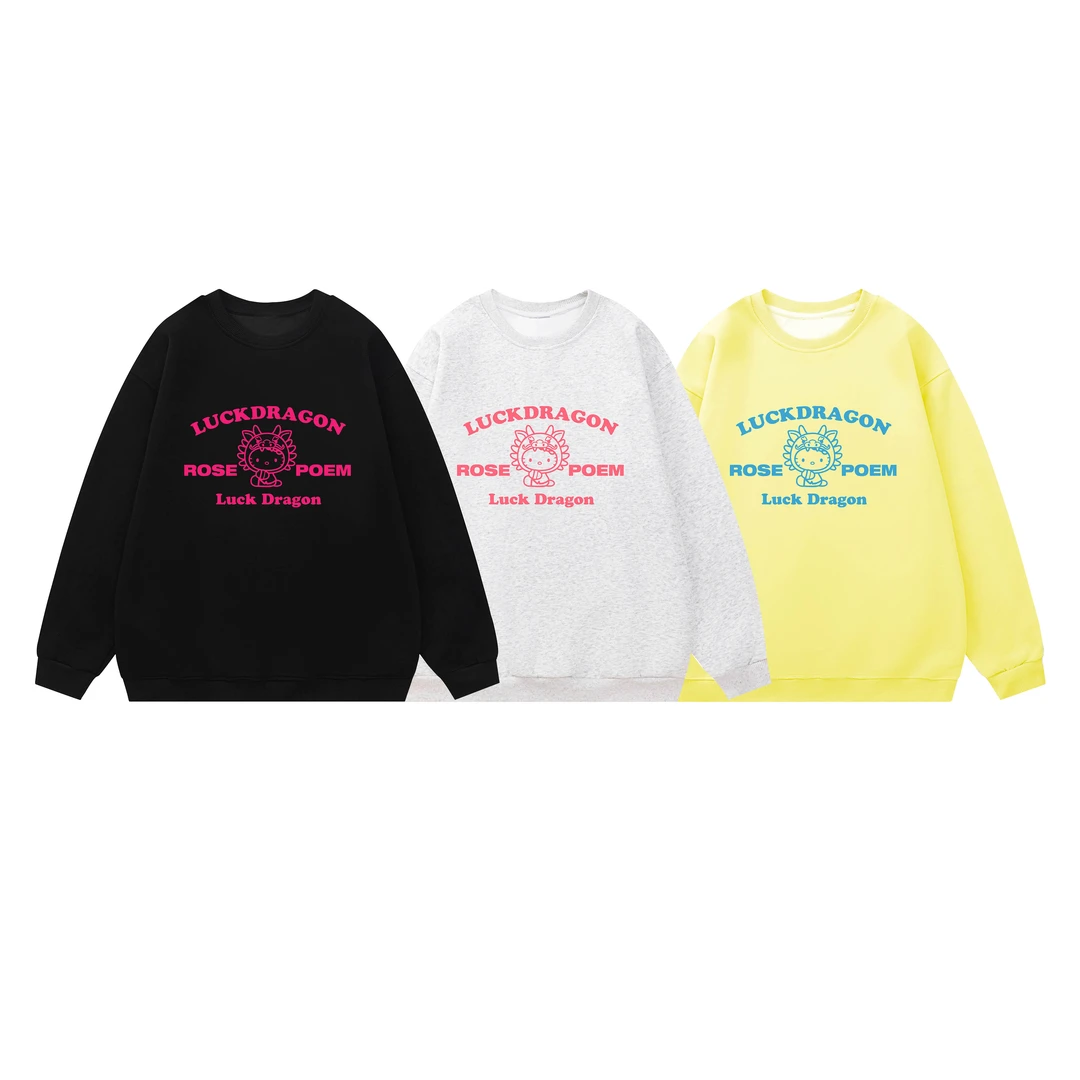 美式复古字母加绒卫衣秋冬季洋气韩系学生宽松oversize套头上衣潮