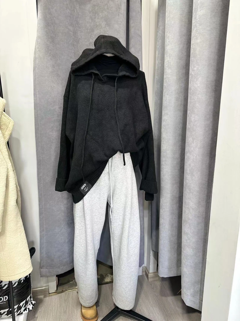 雪国精灵连帽毛衣显瘦百搭秋冬毛衣