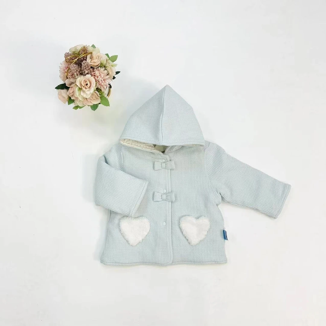 蓝色蝴蝶结爱心薄棉外套M6D230392/M6D130379