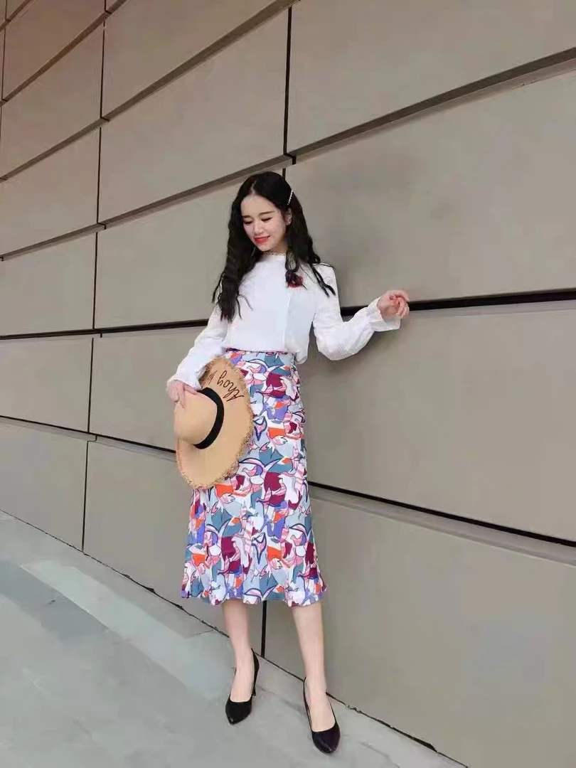 春秋高腰鱼尾裙包臀半身裙子5200260