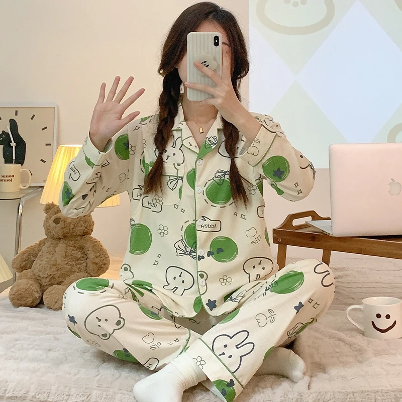 四季款棉月子服家居服套装孕妇睡衣哺乳衣孕期产后喂奶坐月5-9月