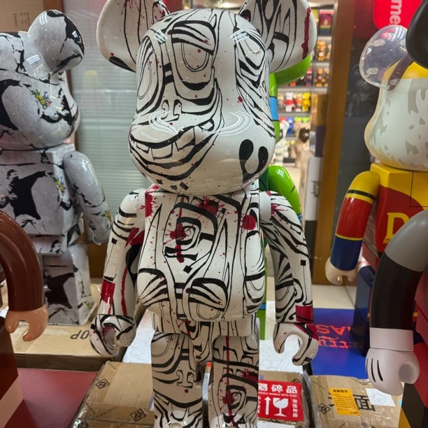 【双盒】Bearbrick 积木熊 血滴子 1000%
