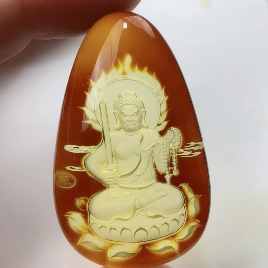 【闪购商品】血珀颈饰未镶嵌琥珀阴雕