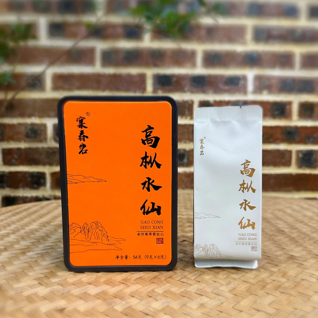 窠春岩高枞水仙中轻火茶叶乌龙茶花香棕叶味罐装54克/罐（9克*6泡）