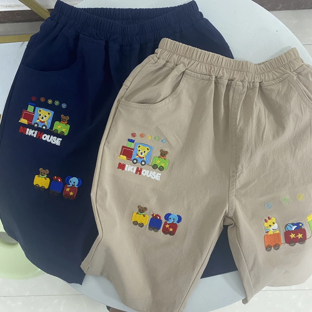 宝宝夏季刺绣小火车休闲短裤2色