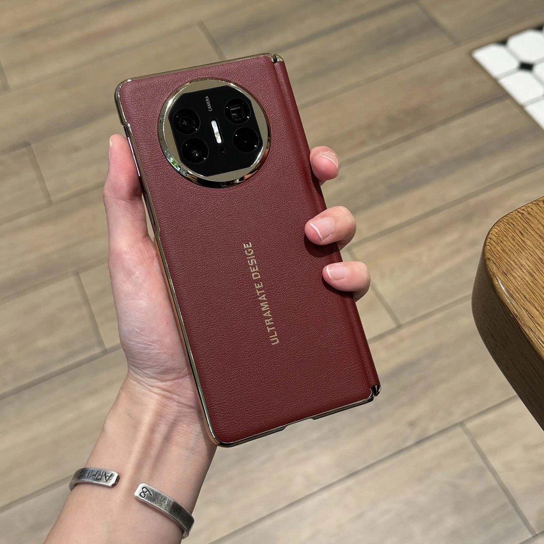 适用华为Matex5真皮秒变非凡大师手机壳Matex3全包保护壳防摔牛皮