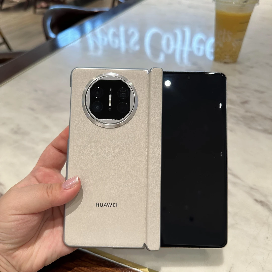 适用华为Matex5真皮官方磁吸中轴保护壳Matex5支持无线充电全包壳