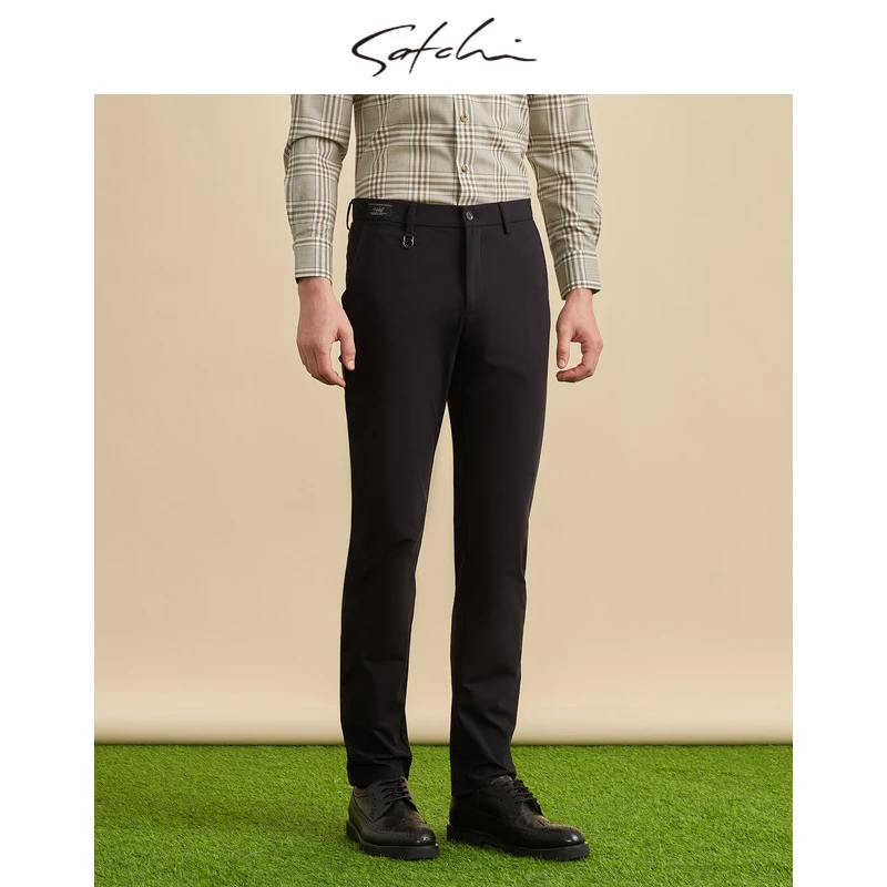 【1440五代裤】SATCHI男装新款商务休闲直筒通勤弹力五袋裤男士裤子