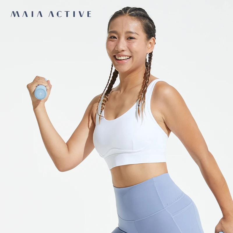MAIAACTIVE 中强BRA 含胸垫防震美背跑步运动内衣 222BR012