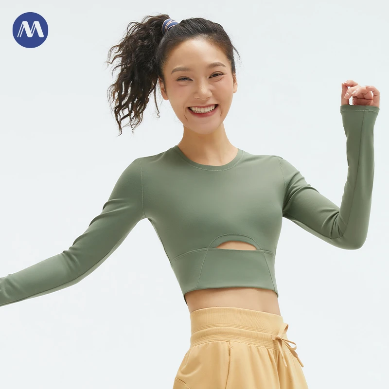 MAIA EVERYDAY 紧身棉感露背运动健身瑜伽上衣 231TL010