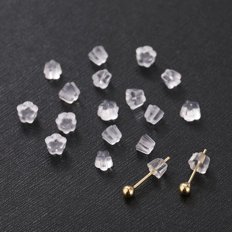 首饰袋 耳堵不易过敏防掉通用塑胶耳塞耳钉后堵头耳环耳扣后塞