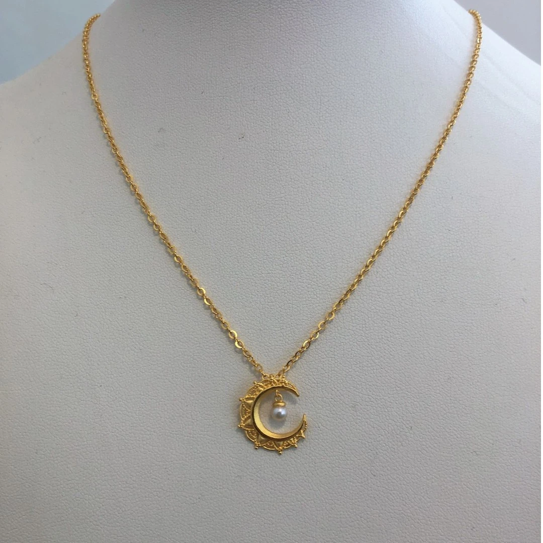 足金999/5G月下明珠套链/无工费/尚金珠宝/金重点购买查看