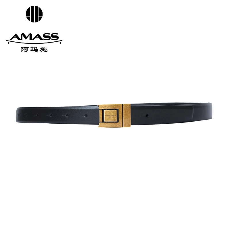 阿玛施AMASS了不起系列经典小众简约通勤配饰牛皮革腰带5900460
