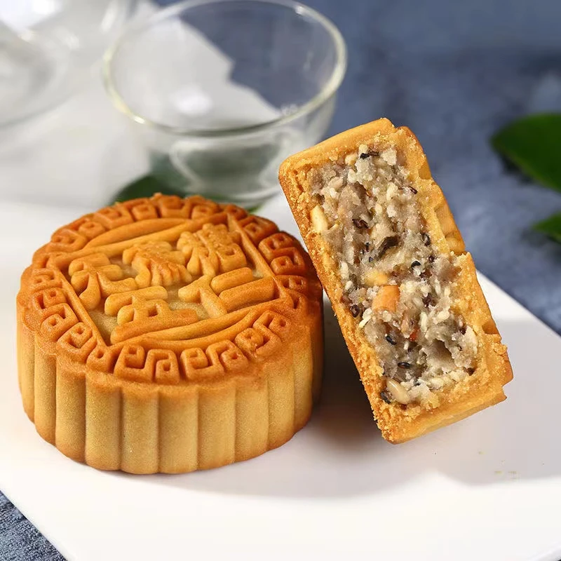 修师傅无糖精月饼糖尿人专用五仁黑芝麻无蔗糖代餐零食主食中老年