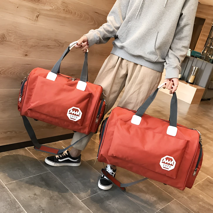 大容量男士旅行包手提行李包女士短途出差防水旅游袋单肩斜挎包包