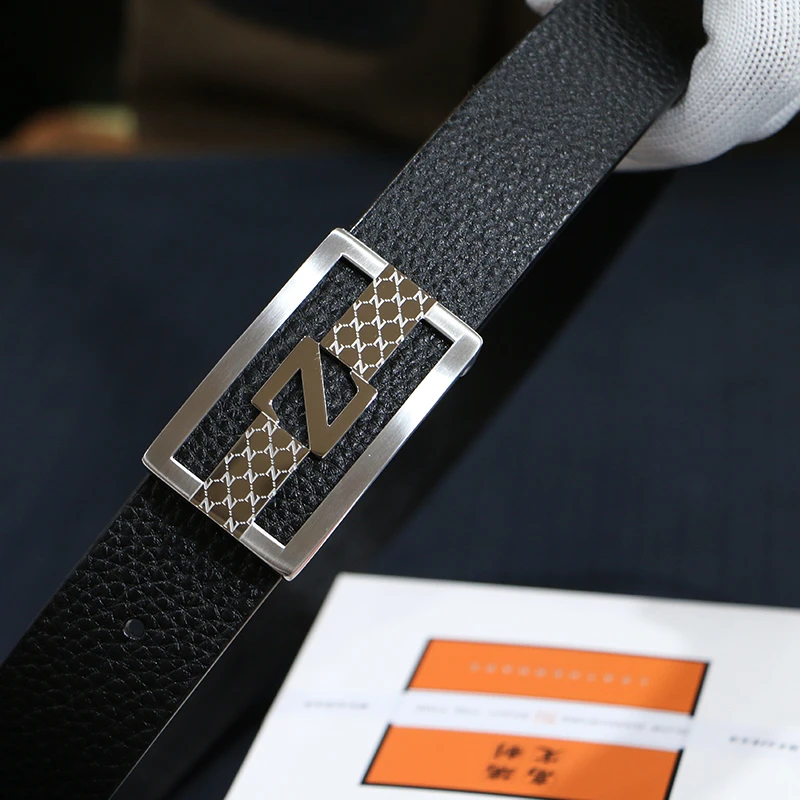 男士头层牛皮腰带黑色真牛皮皮带休闲内穿不锈钢百搭真皮裤腰带