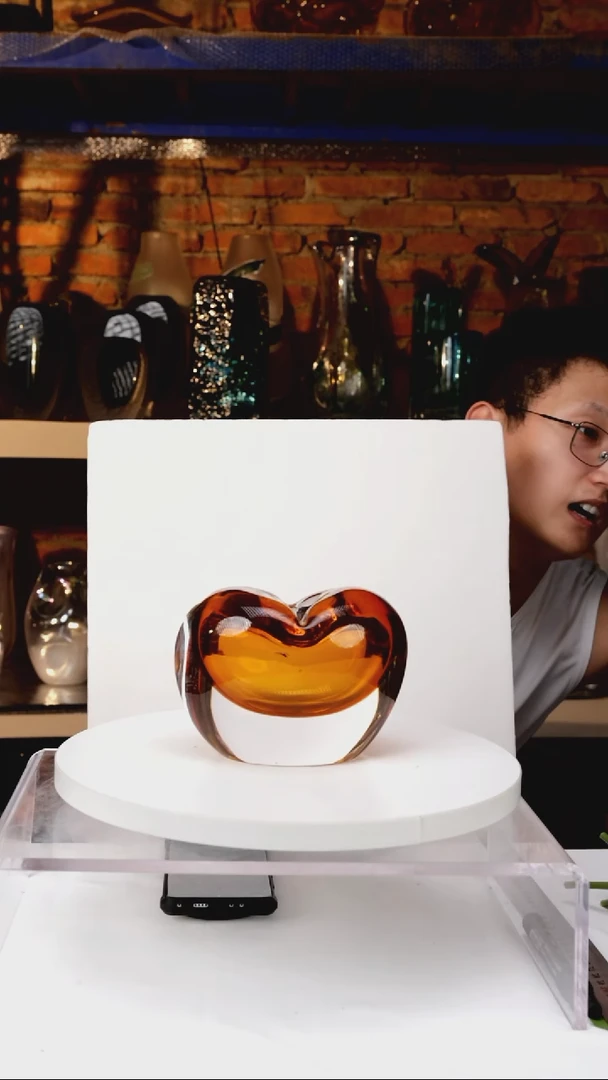 【闪购商品】出口琉璃花瓶摆件高11