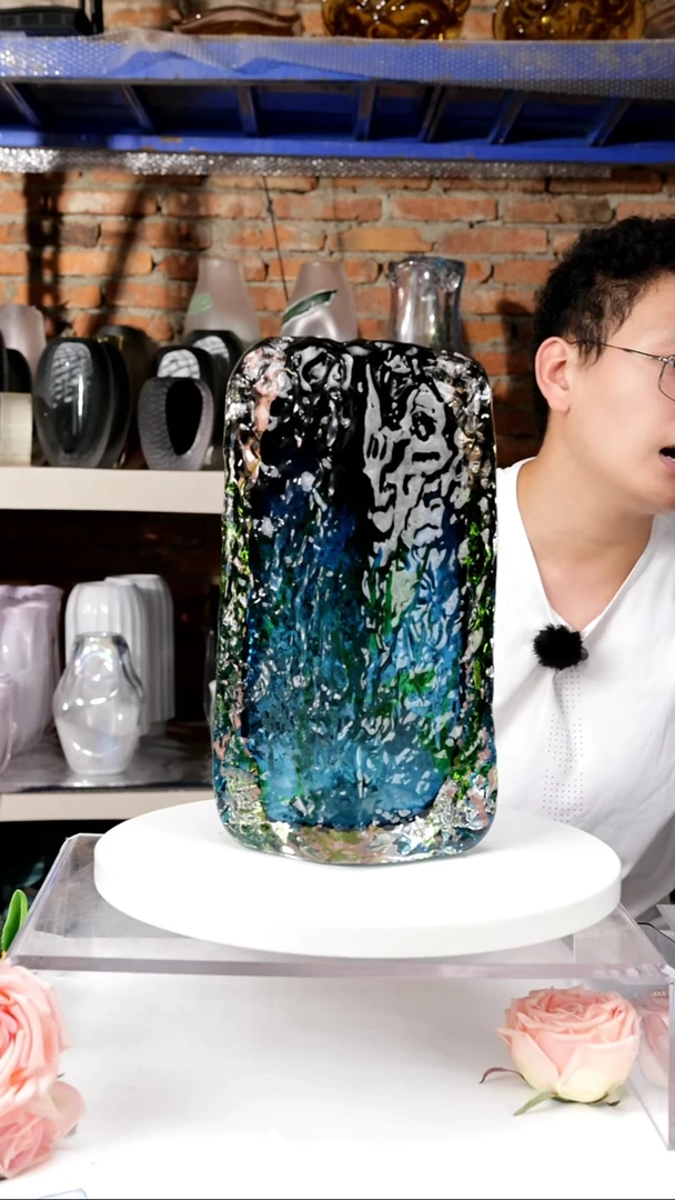 【闪购商品】出口琉璃花瓶摆件高29