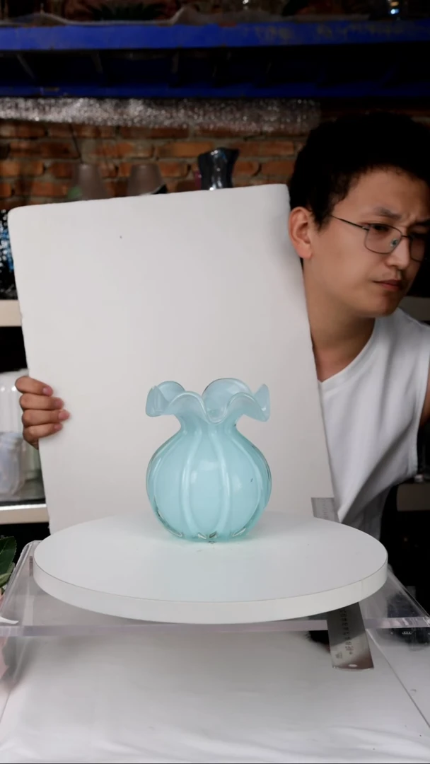 【闪购商品】出口琉璃花瓶摆件高14