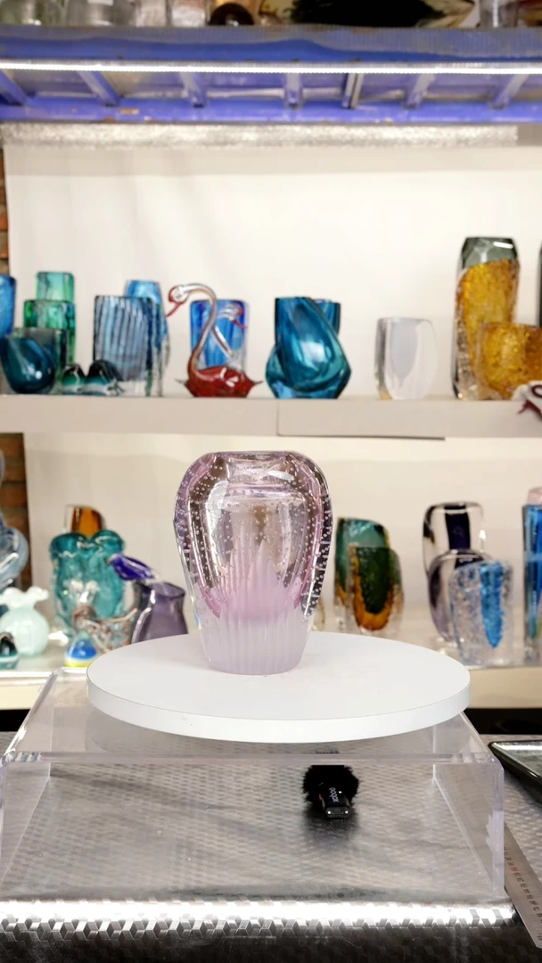 【闪购商品】高17出口琉璃花瓶摆件正常手工痕迹