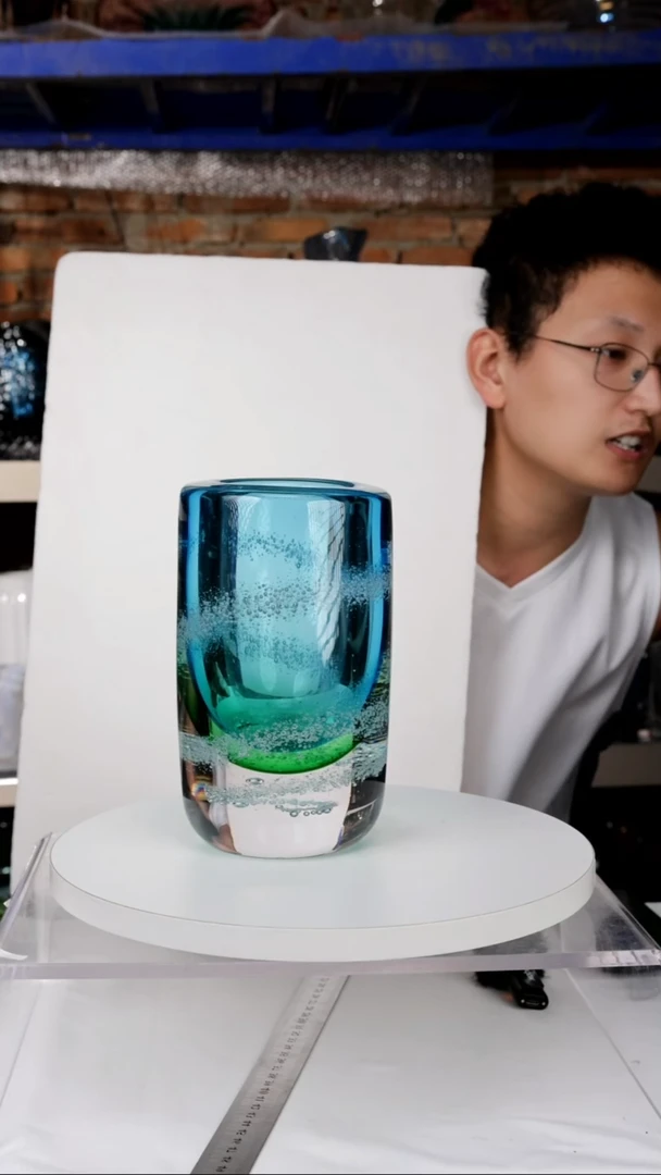 【闪购商品】出口琉璃花瓶摆件高20