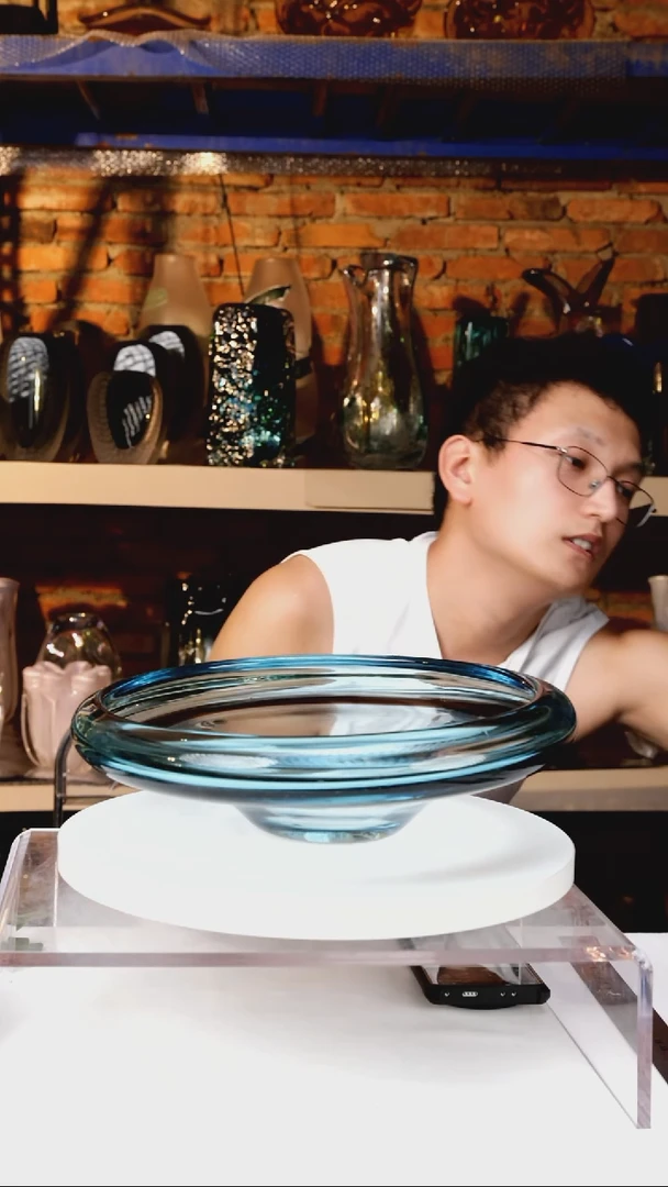 【闪购商品】出口琉璃花瓶摆件内口径25