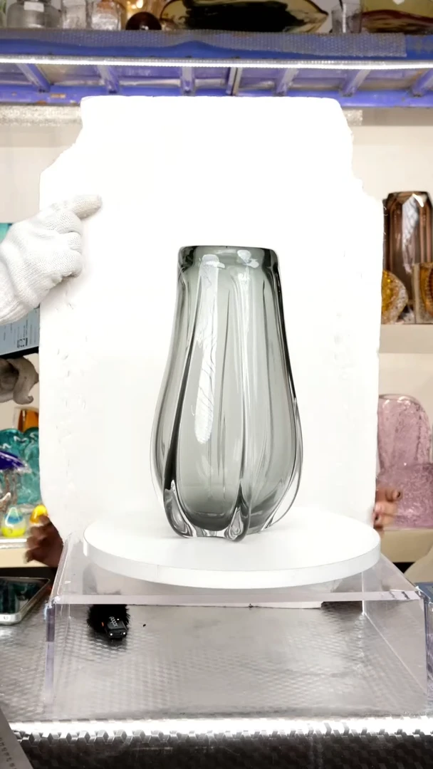 【闪购商品】高29精品琉璃花瓶摆件瑕福利