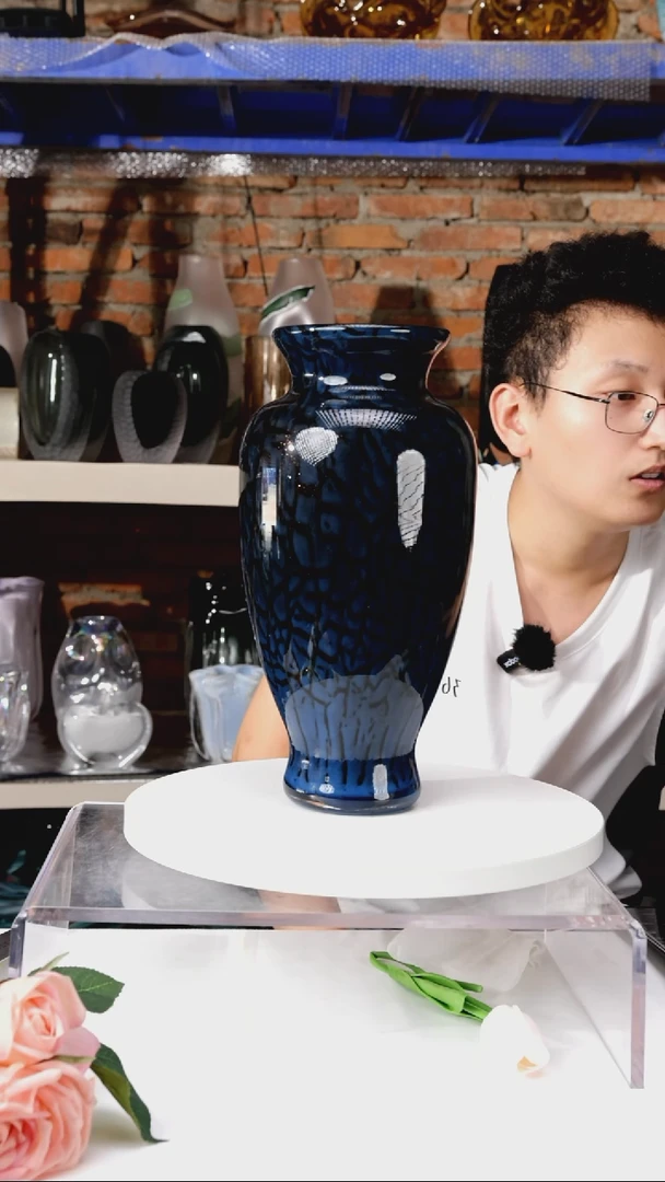 【闪购商品】出口琉璃花瓶摆件高30