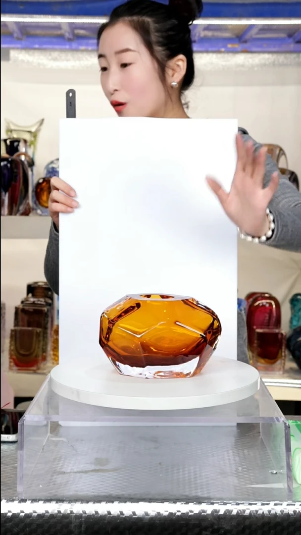 【闪购商品】【幻彩琉璃】高11精品琉璃正常手工痕迹