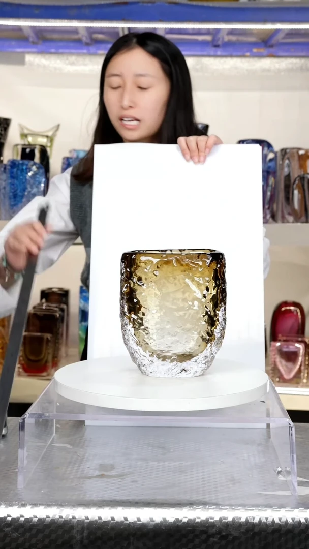 【闪购商品】【幻彩】高18精品琉璃正常手工痕迹