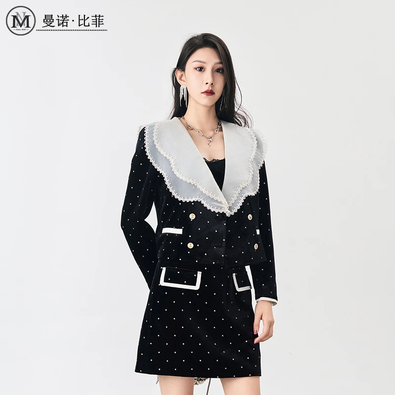 【老板娘夏天】曼诺比菲气质显瘦小香风外套MEJG134152