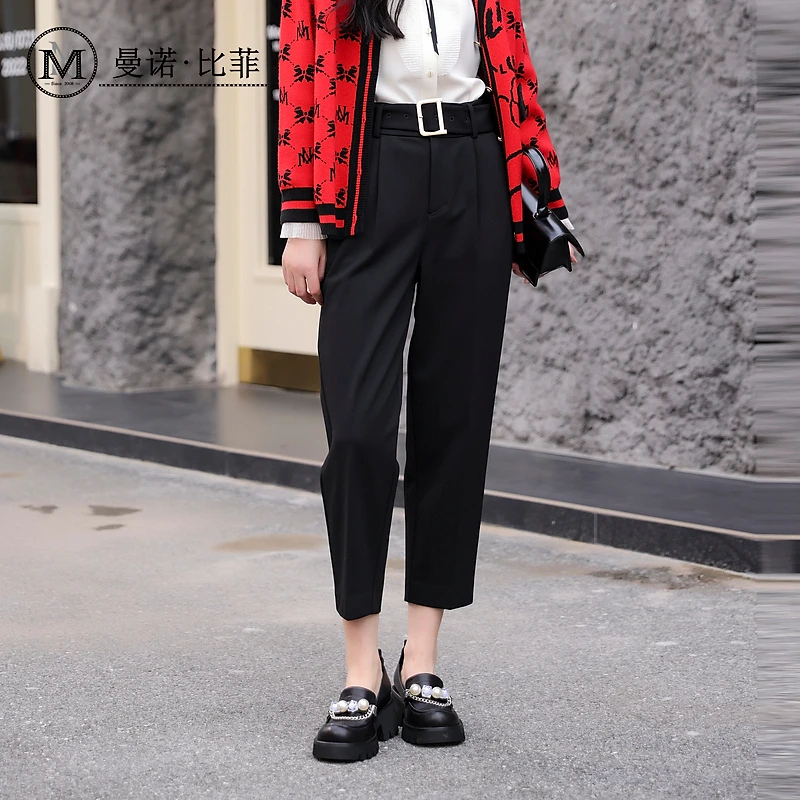 【白姐专属】曼诺比菲商务系列哈伦长裤MCCK141009