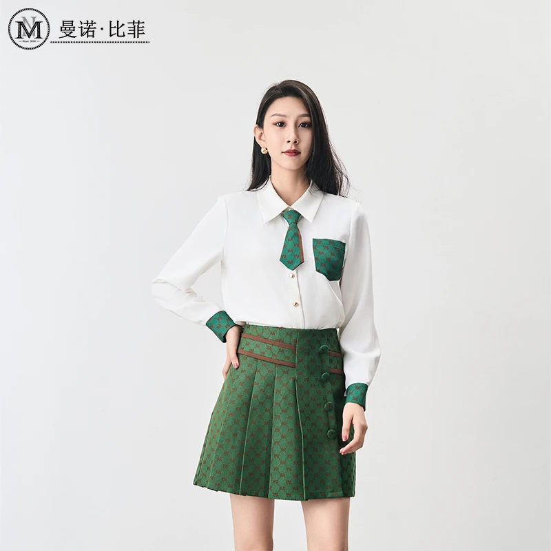 【小花专属】休闲气质长袖衬衫衫MEES114133