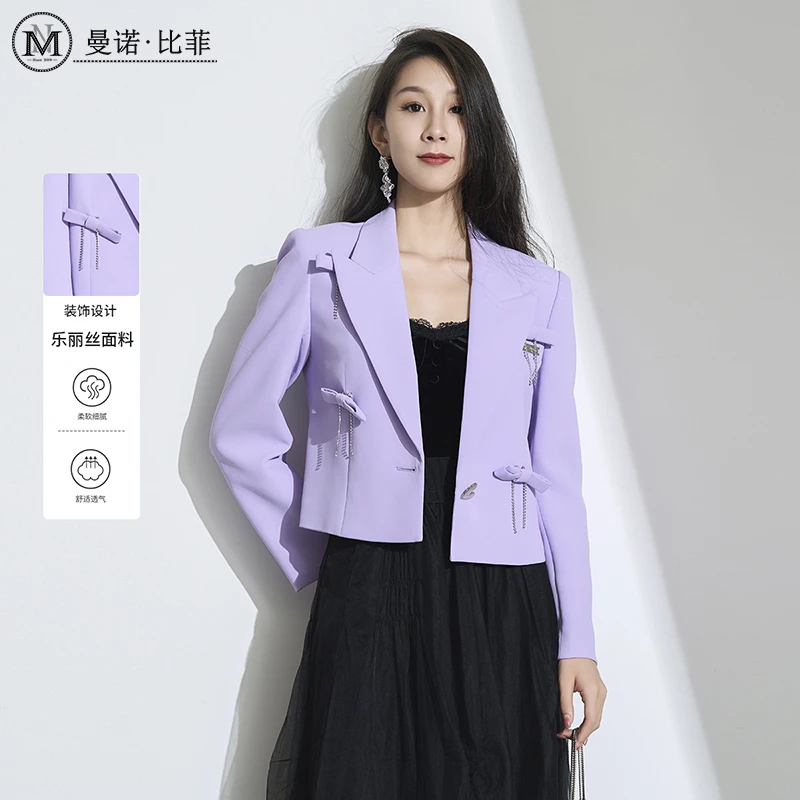 【老板娘夏天】曼诺比菲摩登职场短外套MEJG112173