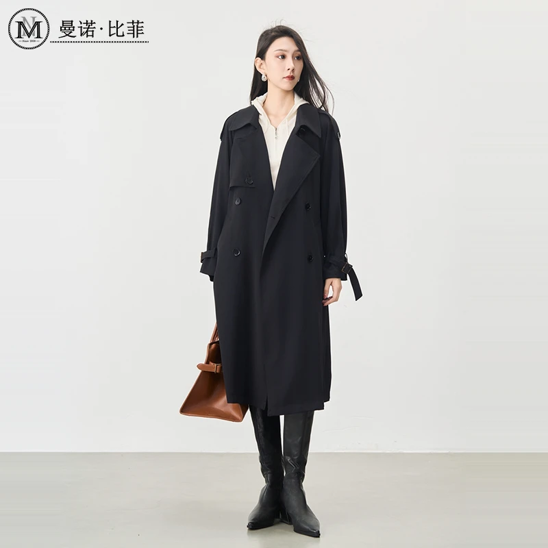 【夏夏优选】双排扣时尚风衣外套MEHG132043