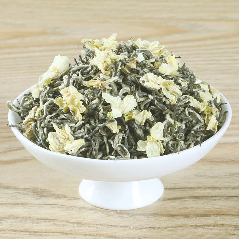 细芽茉莉飘雪 特级2025新茶 四川雅安蒙顶山碧潭浓香茉莉花茶罐装