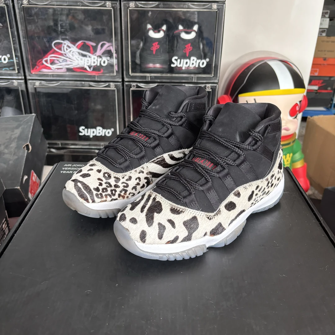 39码 AJ11豹纹 二手有原盒 休闲鞋 市价1899 下地个位数
