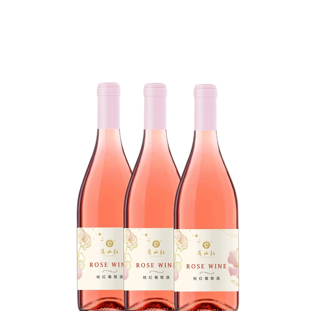 丹凤葡萄酒丹凤桃红葡萄酒果味香浓花果香四溢聚会甜型桃红葡萄酒