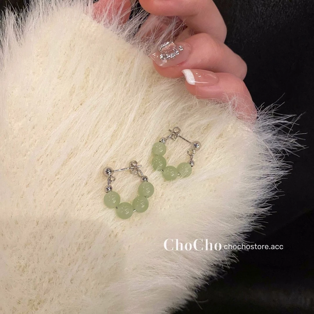 铜合金亚克力耳饰 甜美耳钉韩国小众设计感俏皮可爱耳环耳饰女