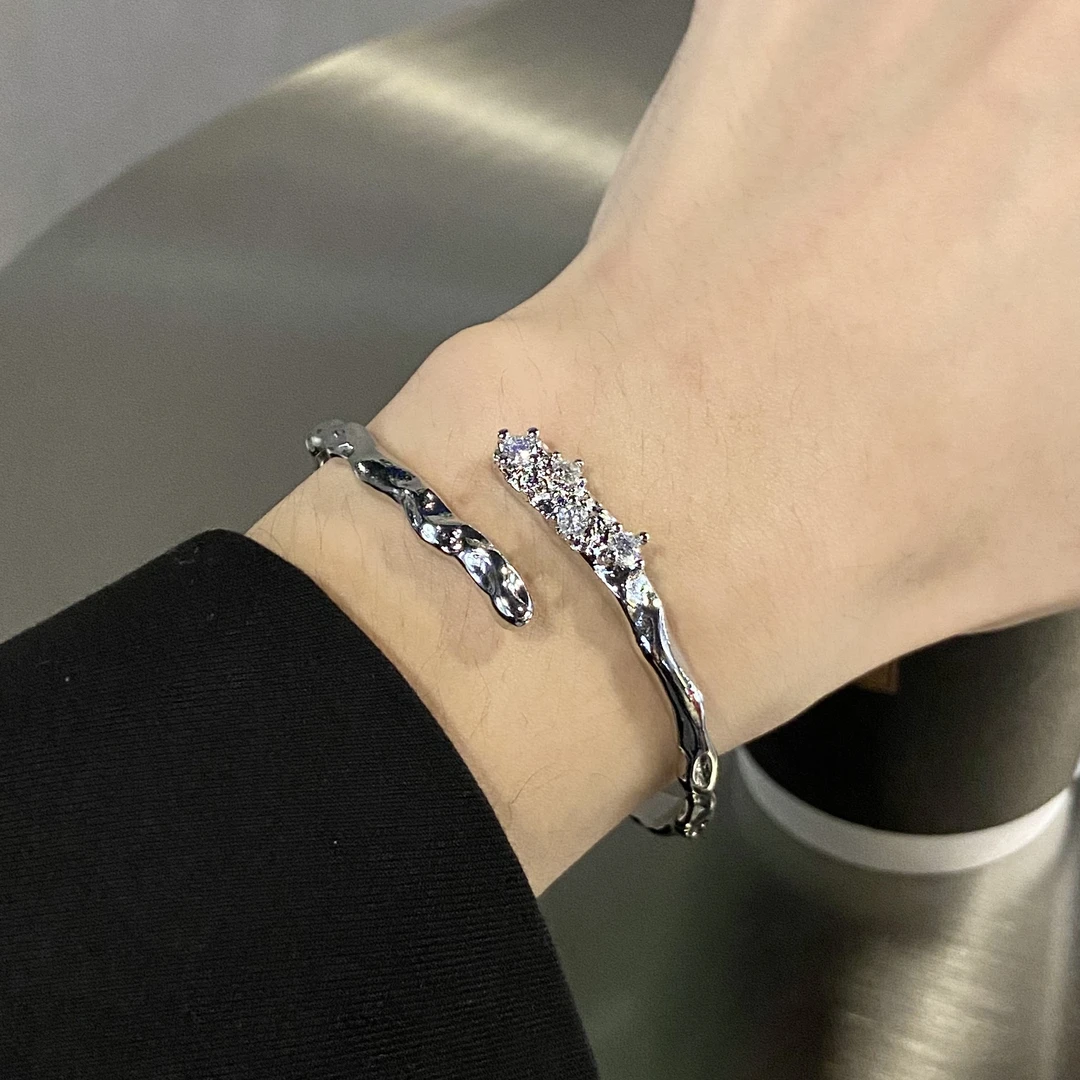 合金手链 原创满天星手环男女小众设计情侣手饰百搭简约冷淡风ins