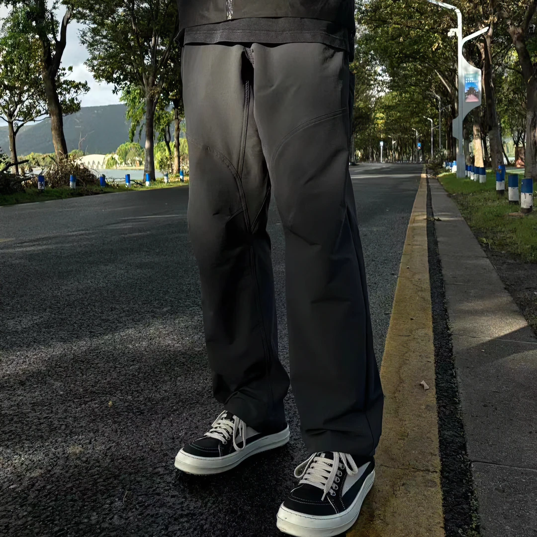 春款升级3D立体弯刀神裤弹力冲锋户外解构直筒休闲长裤