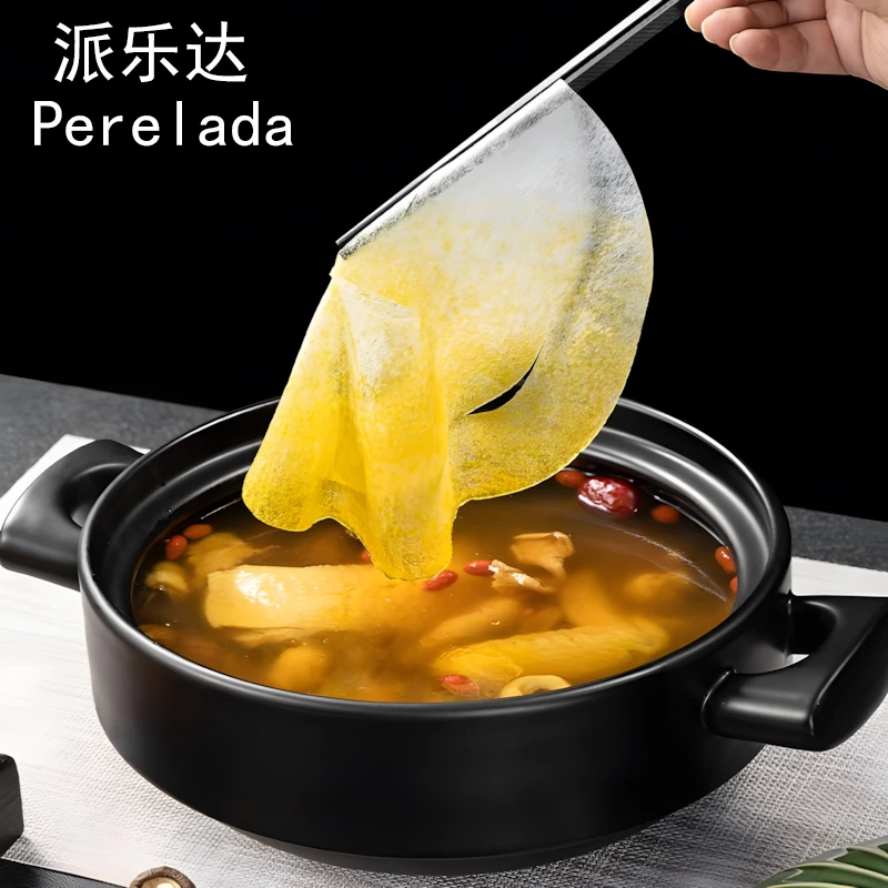 日本吸油纸食物专用喝汤厨房家用煲汤熬汤炖汤滤油纸减值吸油膜