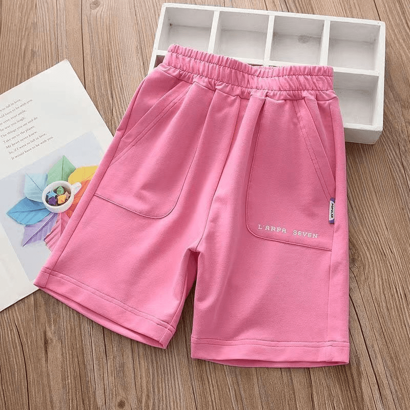 女童短裤夏季外穿洋气时髦五分裤2024新款儿童休闲裤男童薄款裤子