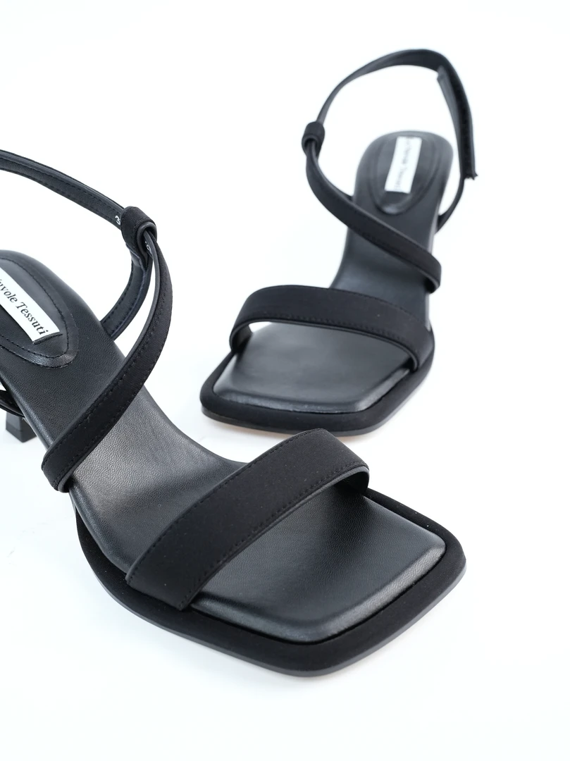 ROSETING“宽胖脚福音”超性感方头露凉鞋7cm跟高