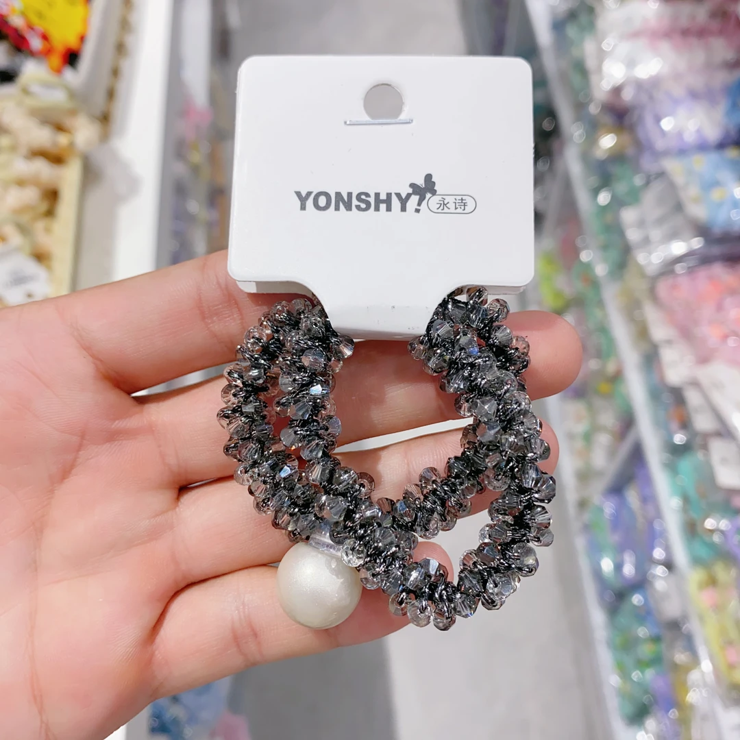 【A-1716】水晶珍珠对装 儿童可爱公主卡通发绳创意YS亲子发饰