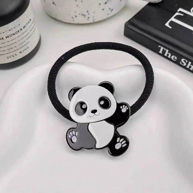 【SY-7113】熊猫发绳成人大童卡通发绳MM创意亲子发饰