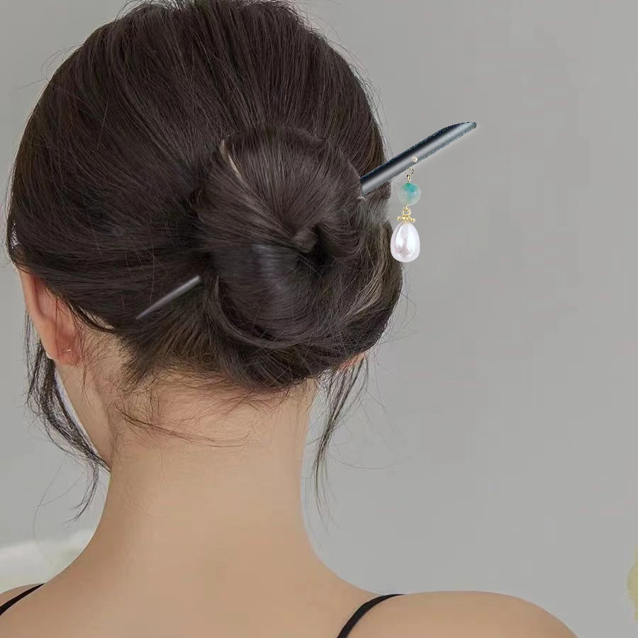 【GF-6452】吊珠木簪儿童可爱公主卡通发绳HJ创意亲子发饰