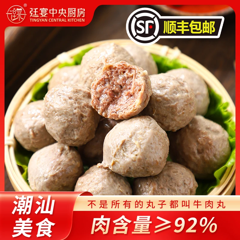 廷宴央厨廷宴（优选）牛肉丸 传统潮汕特色美食真空包装顺丰包邮