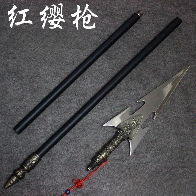 红缨枪赵云武术长枪十八般兵器百鸟朝凤枪方天画戟霸王枪未开刃