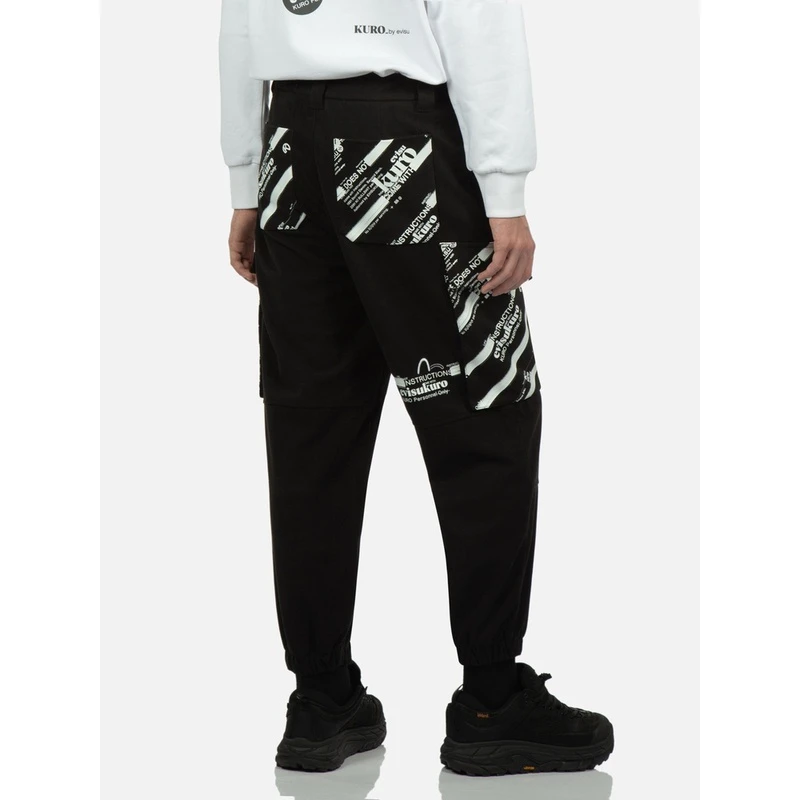 EVISU 秋冬潮流户外男士Logo宽松工装裤子休闲裤2EAGNM2PT220FFPR